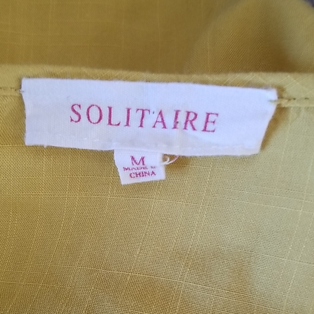 Solitaire Mustard Embroidered Blouse - Picture 5 of 5